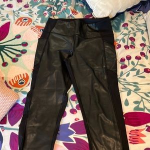Athleta faux leather legging